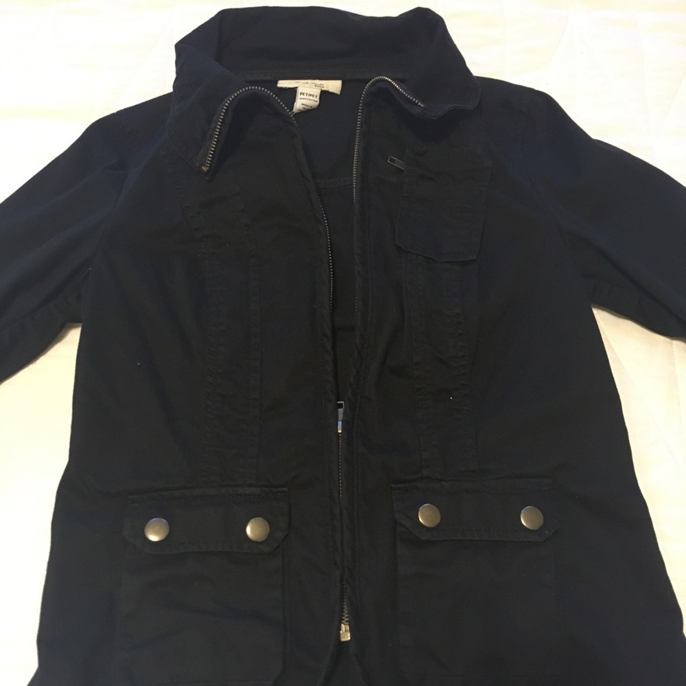 Black jean jacket